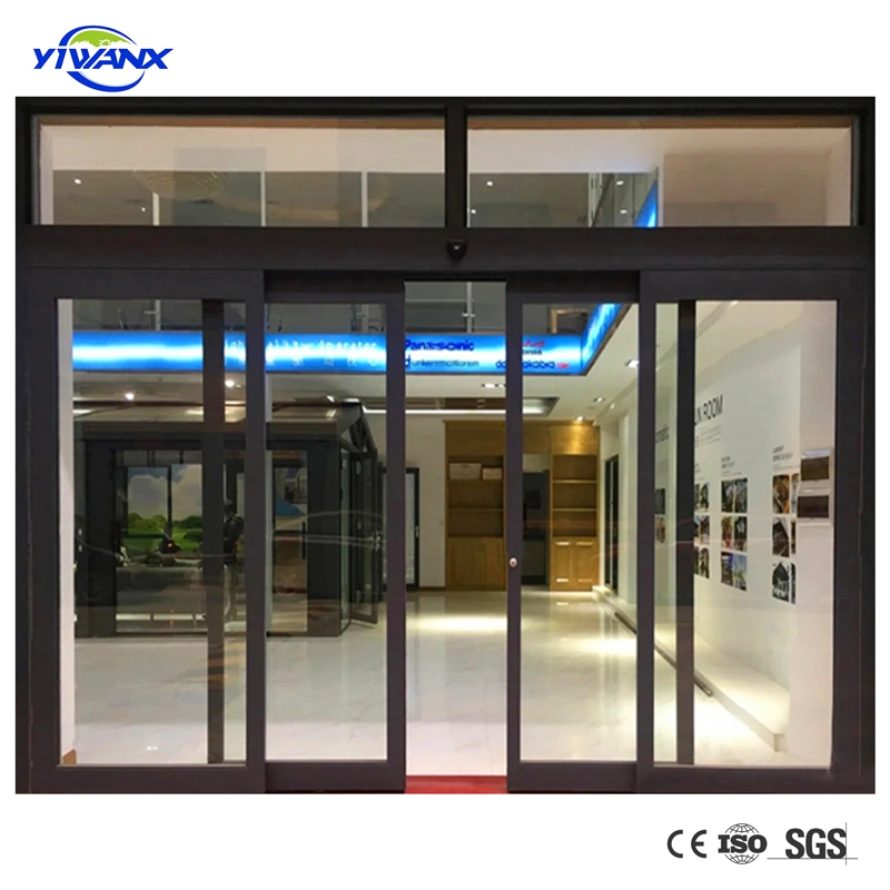 High Quality Industrial Hotel Commercial Auto Automatic Operators Interior Aluminium Glass Sliding Door