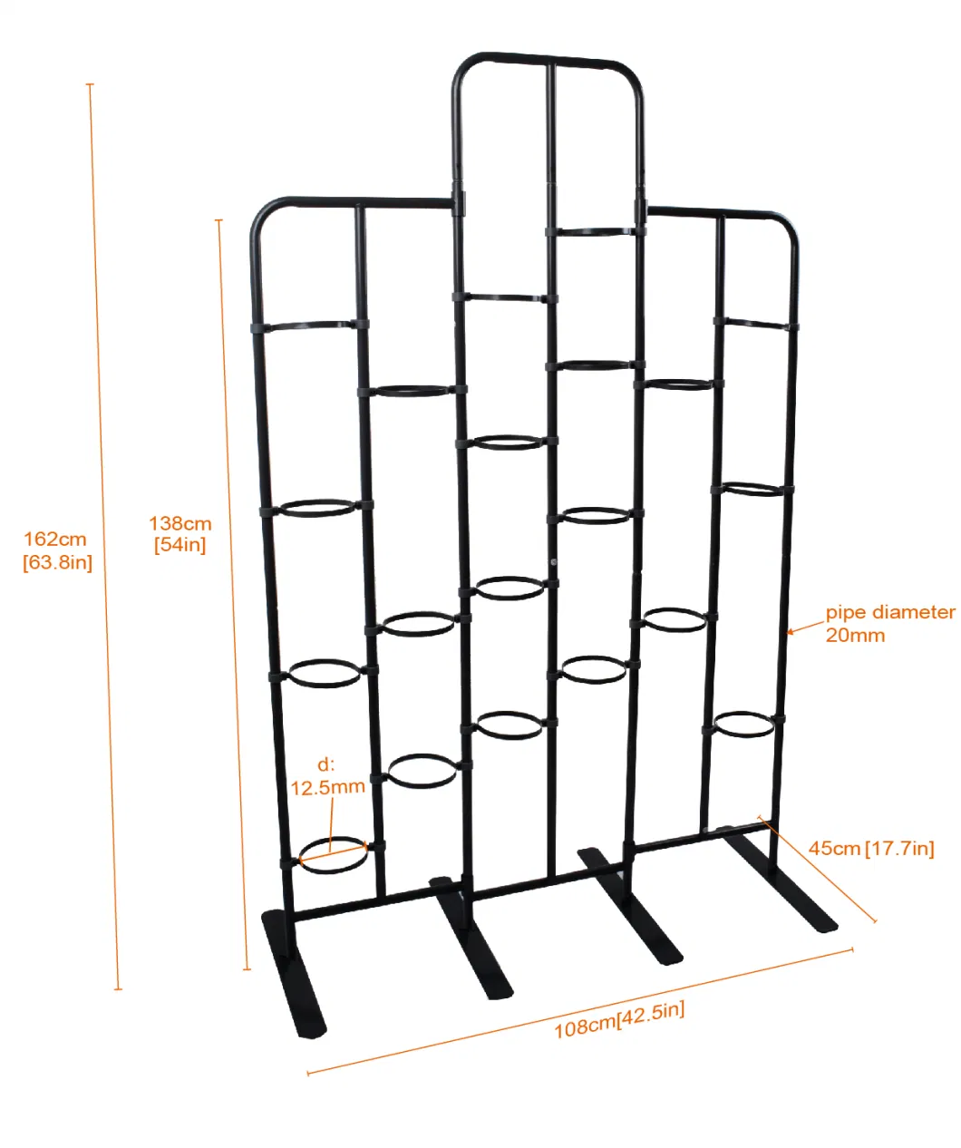 Outdoor Iron Metal Plant Stand for Flower Pots Holder