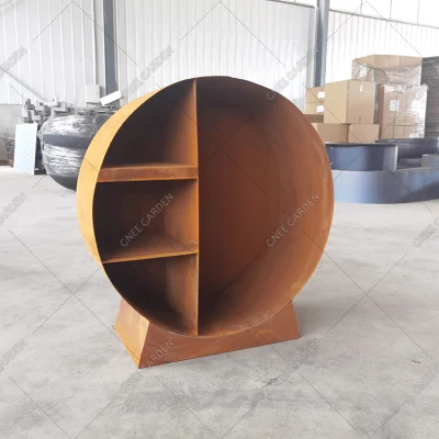 Wood Firewood Storage Rack Indoor Round Firewood Rack